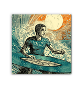 Sandy Shores Surf Canvas Art - Beyond T-shirts